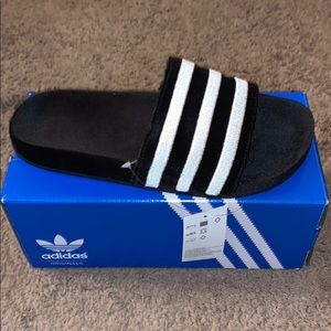 Adidas suede limited slides